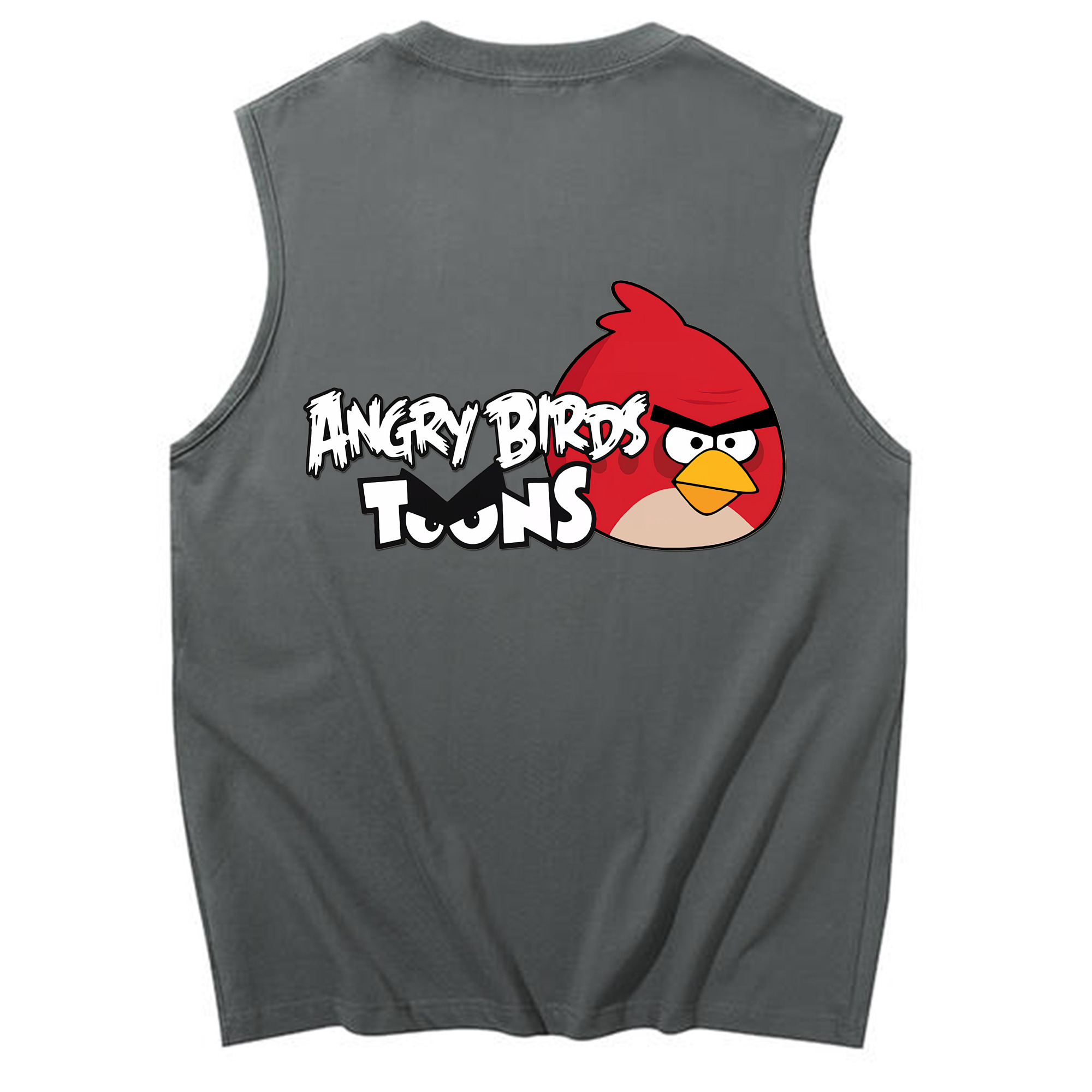 （画像用） Angry Birds アングリーバード コットン100％タンクトップ（背面プリント）